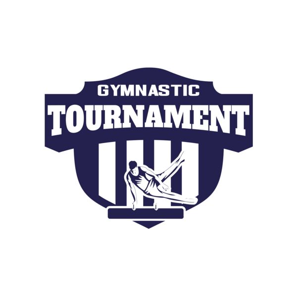 Gymnastic Tournament logo template Thumbnail