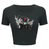 Ladies' Poly-Cotton Crop T-Shirt Thumbnail