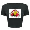 Ladies' Poly-Cotton Crop T-Shirt Thumbnail