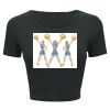 Ladies' Poly-Cotton Crop T-Shirt Thumbnail