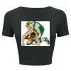 Ladies' Poly-Cotton Crop T-Shirt Thumbnail