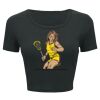Ladies' Poly-Cotton Crop T-Shirt Thumbnail