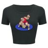 Ladies' Poly-Cotton Crop T-Shirt Thumbnail