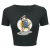 Ladies' Poly-Cotton Crop T-Shirt Thumbnail