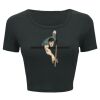 Ladies' Poly-Cotton Crop T-Shirt Thumbnail