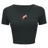 Ladies' Poly-Cotton Crop T-Shirt Thumbnail