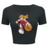 Ladies' Poly-Cotton Crop T-Shirt Thumbnail