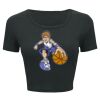 Ladies' Poly-Cotton Crop T-Shirt Thumbnail