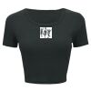 Ladies' Poly-Cotton Crop T-Shirt Thumbnail