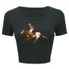 Ladies' Poly-Cotton Crop T-Shirt Thumbnail