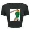 Ladies' Poly-Cotton Crop T-Shirt Thumbnail