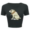 Ladies' Poly-Cotton Crop T-Shirt Thumbnail