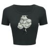 Ladies' Poly-Cotton Crop T-Shirt Thumbnail