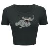 Ladies' Poly-Cotton Crop T-Shirt Thumbnail