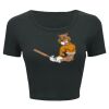 Ladies' Poly-Cotton Crop T-Shirt Thumbnail