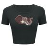 Ladies' Poly-Cotton Crop T-Shirt Thumbnail