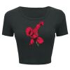 Ladies' Poly-Cotton Crop T-Shirt Thumbnail