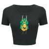 Ladies' Poly-Cotton Crop T-Shirt Thumbnail