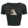 Ladies' Poly-Cotton Crop T-Shirt Thumbnail