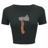 Ladies' Poly-Cotton Crop T-Shirt Thumbnail