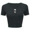 Ladies' Poly-Cotton Crop T-Shirt Thumbnail