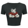 Ladies' Poly-Cotton Crop T-Shirt Thumbnail