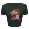 Ladies' Poly-Cotton Crop T-Shirt Thumbnail