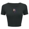 Ladies' Poly-Cotton Crop T-Shirt Thumbnail