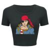 Ladies' Poly-Cotton Crop T-Shirt Thumbnail