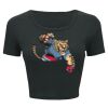 Ladies' Poly-Cotton Crop T-Shirt Thumbnail