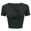 Ladies' Poly-Cotton Crop T-Shirt Thumbnail