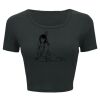 Ladies' Poly-Cotton Crop T-Shirt Thumbnail