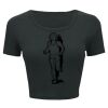 Ladies' Poly-Cotton Crop T-Shirt Thumbnail