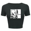 Ladies' Poly-Cotton Crop T-Shirt Thumbnail