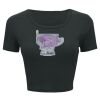 Ladies' Poly-Cotton Crop T-Shirt Thumbnail