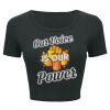 Ladies' Poly-Cotton Crop T-Shirt Thumbnail