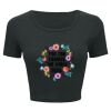 Ladies' Poly-Cotton Crop T-Shirt Thumbnail