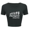 Ladies' Poly-Cotton Crop T-Shirt Thumbnail