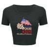 Ladies' Poly-Cotton Crop T-Shirt Thumbnail