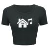 Ladies' Poly-Cotton Crop T-Shirt Thumbnail