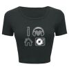 Ladies' Poly-Cotton Crop T-Shirt Thumbnail