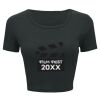 Ladies' Poly-Cotton Crop T-Shirt Thumbnail