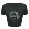 Ladies' Poly-Cotton Crop T-Shirt Thumbnail
