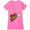 Ladies' Jersey Short-Sleeve Deep V-Neck T-Shirt Thumbnail