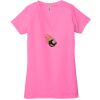 Ladies' Jersey Short-Sleeve Deep V-Neck T-Shirt Thumbnail