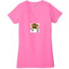 Ladies' Jersey Short-Sleeve Deep V-Neck T-Shirt Thumbnail