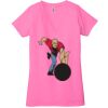 Ladies' Jersey Short-Sleeve Deep V-Neck T-Shirt Thumbnail