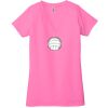 Ladies' Jersey Short-Sleeve Deep V-Neck T-Shirt Thumbnail