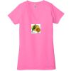 Ladies' Jersey Short-Sleeve Deep V-Neck T-Shirt Thumbnail