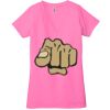 Ladies' Jersey Short-Sleeve Deep V-Neck T-Shirt Thumbnail